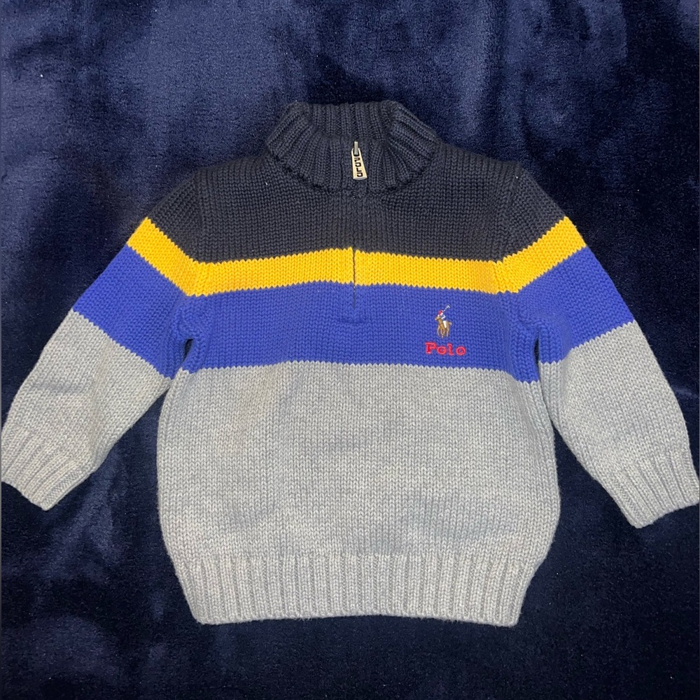 Baby Polo Ralph Lauren Quarter Zip Sweater, 12months